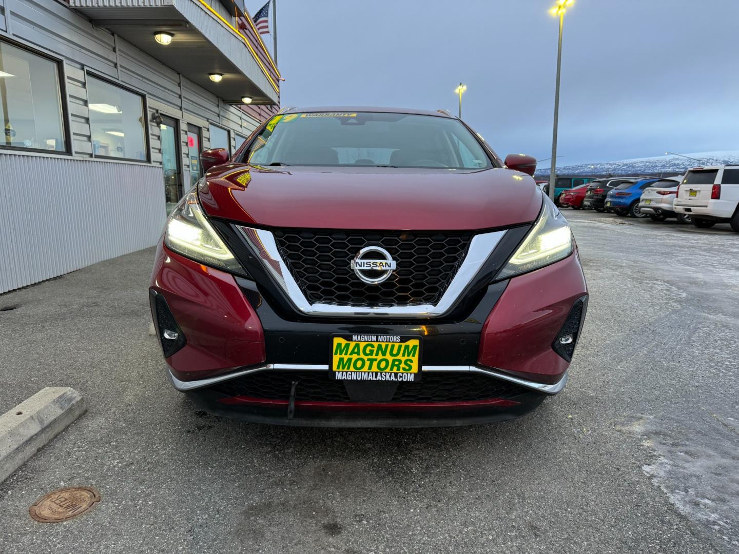 2019 Red /Black Nissan Murano Platinum AWD (5N1AZ2MS2KN) with an 3.5L V6 DOHC 24V engine, CVT transmission, located at 1960 Industrial Drive, Wasilla, 99654, (907) 274-2277, 61.573475, -149.400146 - Photo#8